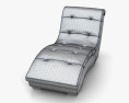 Metro chaise lounge - Diamond Sofa 3D-Modell